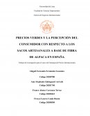 Precios verdes y la percepción del consumidor con respecto a los sacos artesanales a base de fibra de alpaca en España