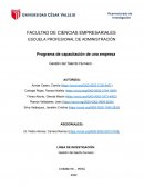 Programa de capacitación de una empresa Gestión del Talento Humano