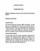 Bilateral negotiation during a job interview with Camille Drouel