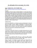 La década de los noventa y la crisis