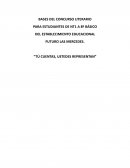 Bases del concurso literario
