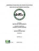 Gestión del mantenimiento