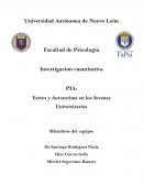 Estrés y Autoestima en los Jovenes Universitarios