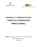 Teoría de la maduración
