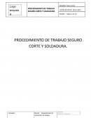 Procedimiento trabajo corte y soldadura