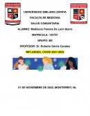 Salud comunitaria.Influenza, Covid 2021-2022