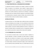 Tres principios de la organizacion economica