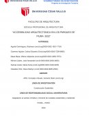 Accesibilidad arquitectonica en los parques de Piura- 2022