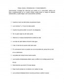 Ideas, crdeencias y conocimiento