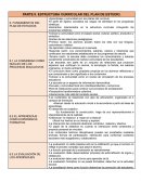 Estructura curricular del plan de estudio
