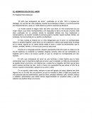 Critica literaria. El hermoso dolor del amor