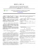 M.R.U y M.U.A (movimiento rectilineo uniforme y movimiento uniformemente acelerado)