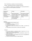 Características y materiales de la evaluación diagnostica