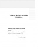 Evaluación financiera de la propuesta de asistencia técnica