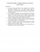 Consumo de drogas y conductas delictivas en jóvenes universitarios