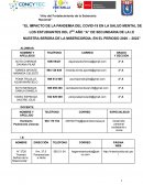 Proyecto de investigación Eureka Salud mental