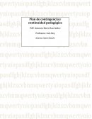 Plan de contingencia y continuidad pedagógica