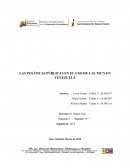 Las políticas públicas en el uso de las TIC'S en Venezuela