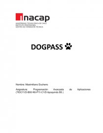 App DogPass. Página 1