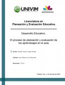 El proceso de planeación y evaluación de los aprendizajes en el aula