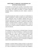 Debate sobre: La corrupción. ¿Que propuestas con estrategias podrias aportar?