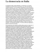 La democracia en Italia