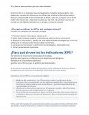 KPI’s ¿Qué son, para qué sirven y por qué y cómo utilizarlos?