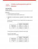 Costos y presupuestos para la Gestión