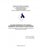Relaciones interpersonales para optimizar el funcionamiento organizacional
