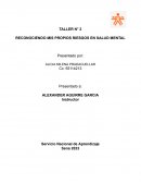 Taller Reconociendo mis propios riesgos en salud mental