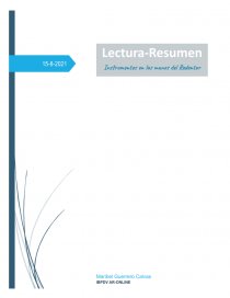 Lectura resumen 02 Instrumentos en las manos de un Dios redentor. Página 1