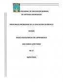 Principales problemas de la educación en México