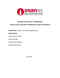 Gestión de compras y abastecimiento. Página 1