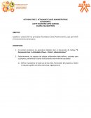 Actividades claves administrativas