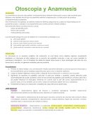 Otoscopia y anamnesis