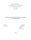 Efectos de la tecnología en los paises latinoamericanos