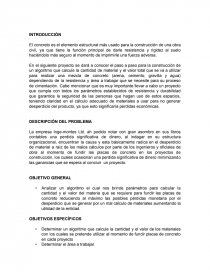Algoritmo concreto. Página 1