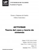 Teoría del caos y teoría de sistemas