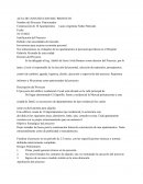 Acta de Constitución del proyecto: Oroyecto residencial “El zapotillo”