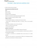 Actividad 1: Buyer persona y palabras clave