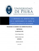 La importancia del marketing digital en el comportamiento de compra de alimentos saludables en Lima moderna