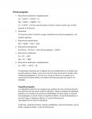 Ejercicios de práctica. Reacción de sustitución o desplazamiento