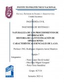 Naturaleza de los procesos de optimización