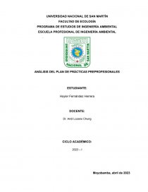Programa de estudios de ingeniería ambiental. Página 1