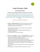 Lengua Extranjera: Inglés