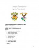 Laboratorio de Termodinámica y Transferencia de Calor