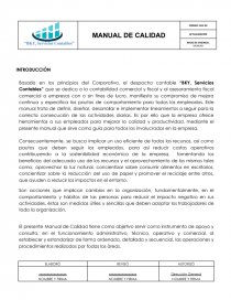 Manual de calidad. Página 1
