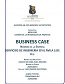Caso de negocio: Servicios de Ingenieria Civil Ávila S.de R.L