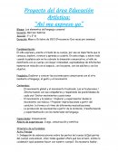 Proyecto nivel inicial "Asi me expreso yo"