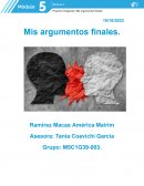 Mia argumentos finales